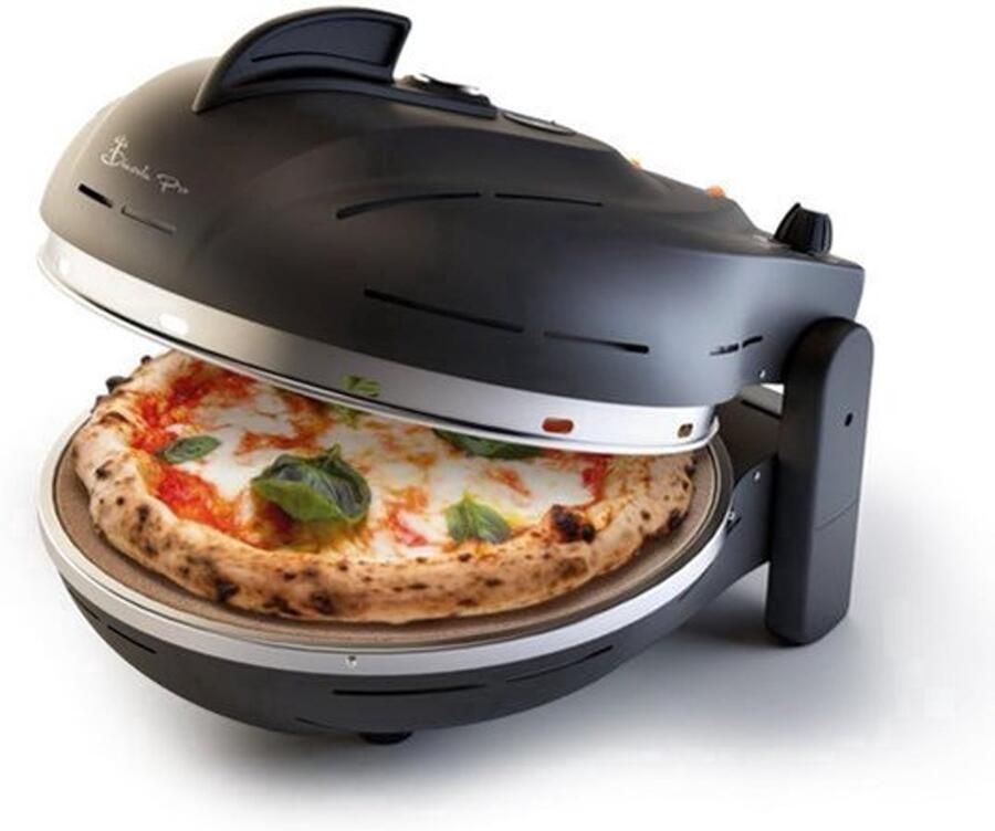 Elektrische Pizzaoven Draagbaar 2000 Watt Vermogen 36 5x41x28 cm Afmetingen Zwart Voor Thuis En Buiten