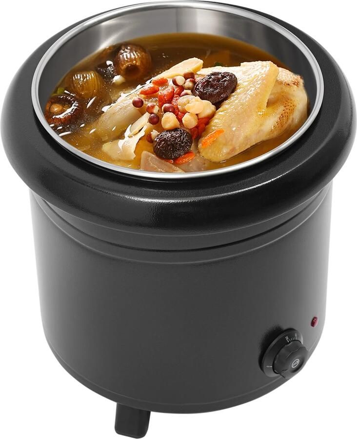 Elektrische Soeppot met Temperatuurinstelling voor Buffet en Catering