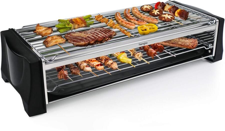 Elektrische Tafelgrill 2200W voor Binnen en Buiten