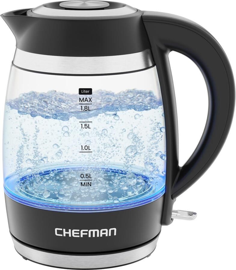 Elektrische waterkoker 1 8L 2200W automatische uitschakeling BPA-vrij