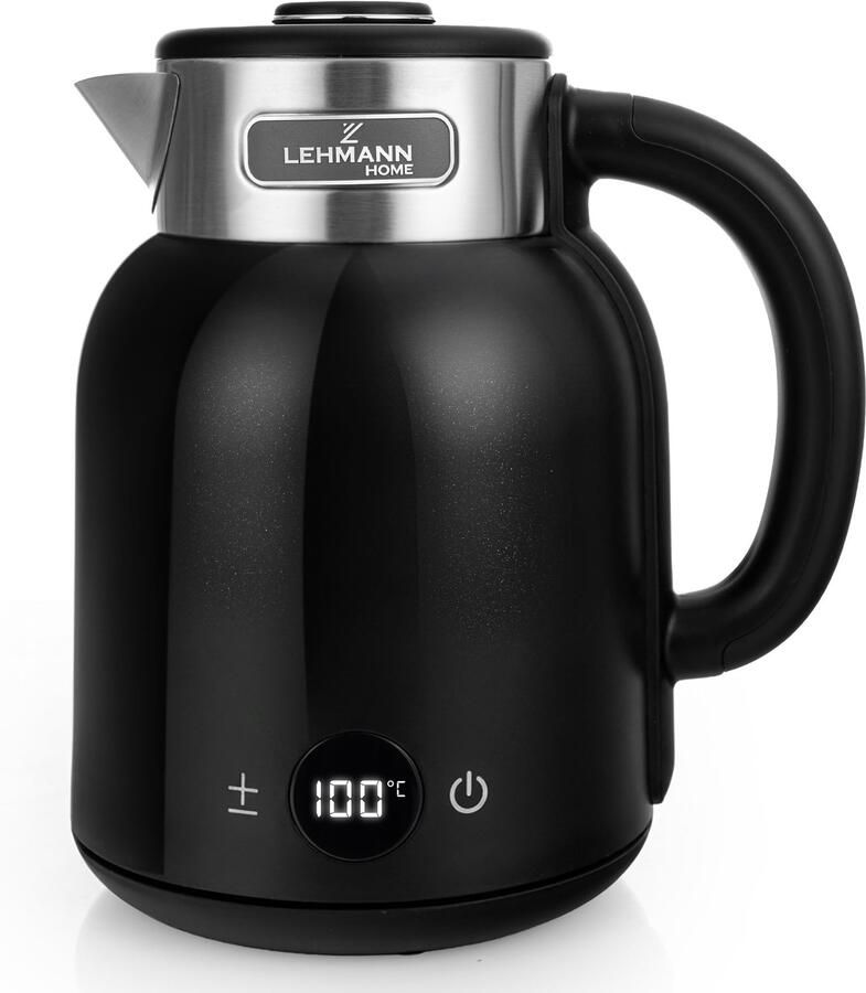 Elektrische Waterkoker 1.5 L met Temperatuurinstelling 2200 W Zwart