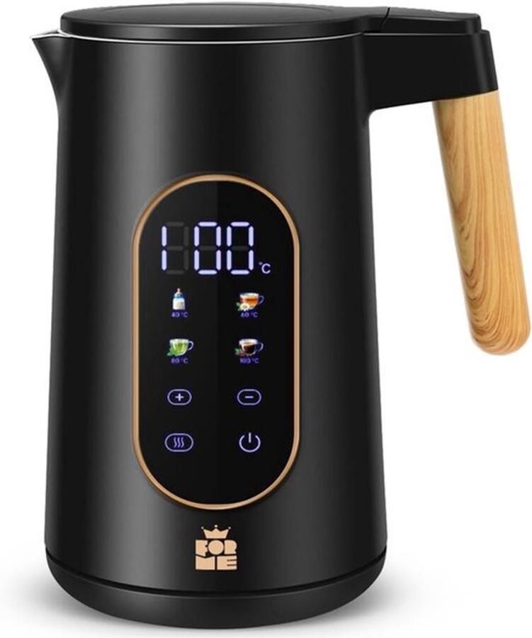 Elektrische Waterkoker RVS Temperatuurkeuze 40-100°c LED Digitaal