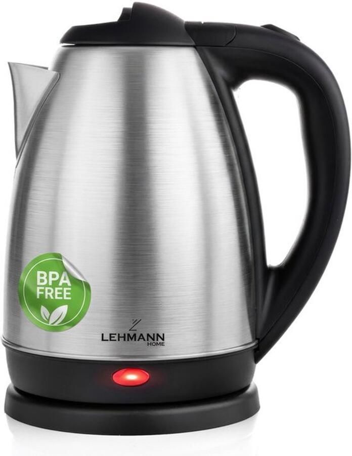 Elektrische Waterkoker Roestvrij staal 2200 W 1 8 l Snel opwarmen 360° Basis Automatische uitschakeling Oververhittingsbeveiliging BPA-vrij voor babyvoeding thee en koffie