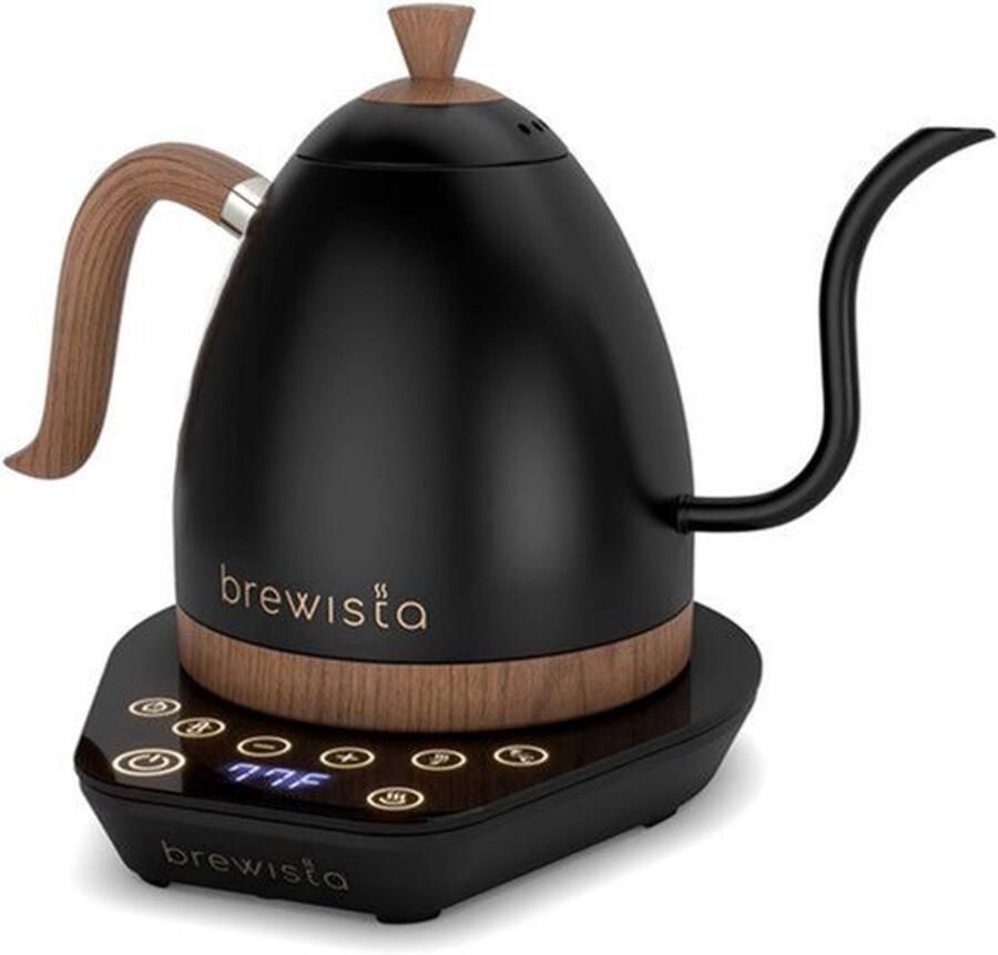 Elektrische Waterkoker Zwanenhals Uitloop 1000 W Vermogen 1 Liter Inhoud RVS Materiaal Voor Koffie En Thee
