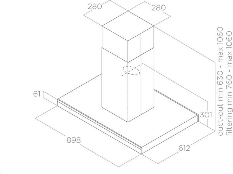Elica ADELE IS FULL BL MAT A 90x60 - Foto 2