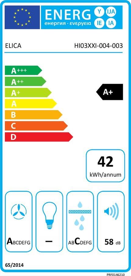Elica SWITCH BL F 83 = RECIRCULATIE Inductiekookplaat met Afzuiging - Foto 2