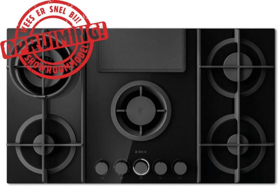 Elica FLAME BL F 88 = RECIRCULATIE GASKOOKPLAAT MET AFZUIGING