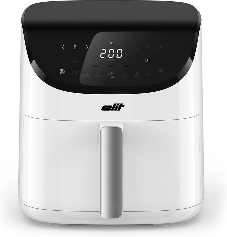 Elit AF5000- Airfryer 5L-1500W-Digitaal Touchscreen-8 Programma's-XL Capaciteit-Gezond frituren zonder olie