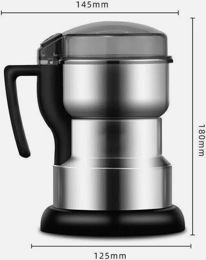 Elkuaie Koffiemolen Elektrische Bonenmolen Roestvrijstaal Messen 1 Stuk Keuken