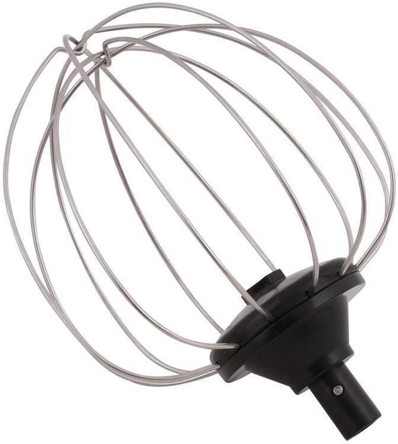 Elkuaie Mixer Opzetstuk Schneebesen Verrühren Aufschlagen 1 Stuk Zilver