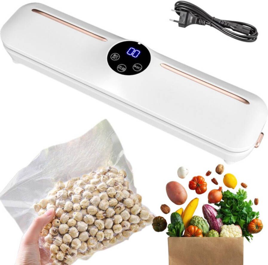 Elpatron.nl professionele vacuüm sealer Kitchen ProSeal Vacumeermachine met Snijder en Rolhouder Vacuummachines Foodsaver Seal Apparaat Vacuum Sealer Vacuummachine