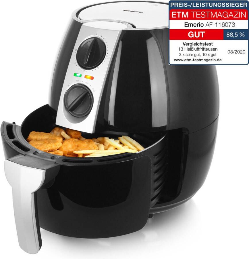 Emerio AF-116073 Smart Airfryer Inhoud 4.5L Vaatwasmachinebestendig Cool Touch - Foto 2