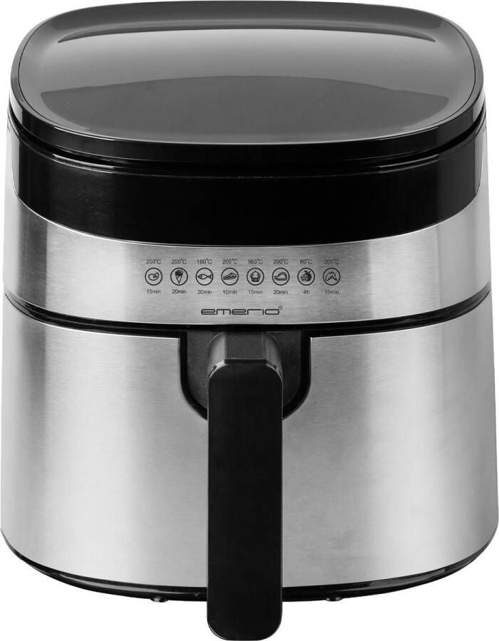 Emerio AF-129084 ggrote digitale heteluchtfriteuse Frituren zonder extra olie 4.5 liter inhoud 8 automatische programma's Cool Touch BPA-vrij snel opwarmen 1300 watt
