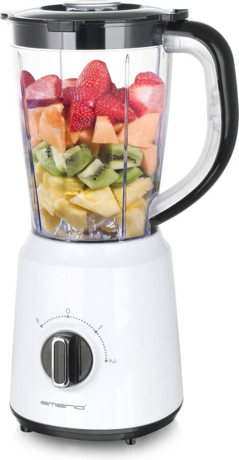 Emerio BL-124816 Blender BPA-vrij crush ice functie 1 5 l reservoir 2 snelheden + pulsfunctie messeneenheid van roestvrij staal veiligheidsschakelaar vaatwasmachinebestendig 500 watt - Foto 2