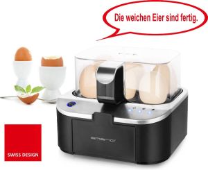 Emerio EB-123177 Smart Eierkoker RVS Capaciteit Voor 6 Eieren Licht Indicatie Voor Verschillende Resultaten