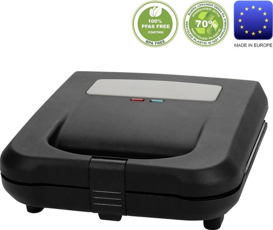 Emerio ST-130038 Tosti-apparaat Anti-aanbaklaag BPA-vrij Zwart