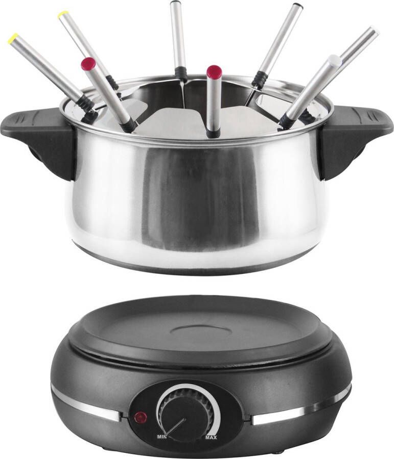 Emerio FT-110852.3 Fondue Set 8 personen Inhoud 3L Regelbare Thermostaat Indicatie Lampje