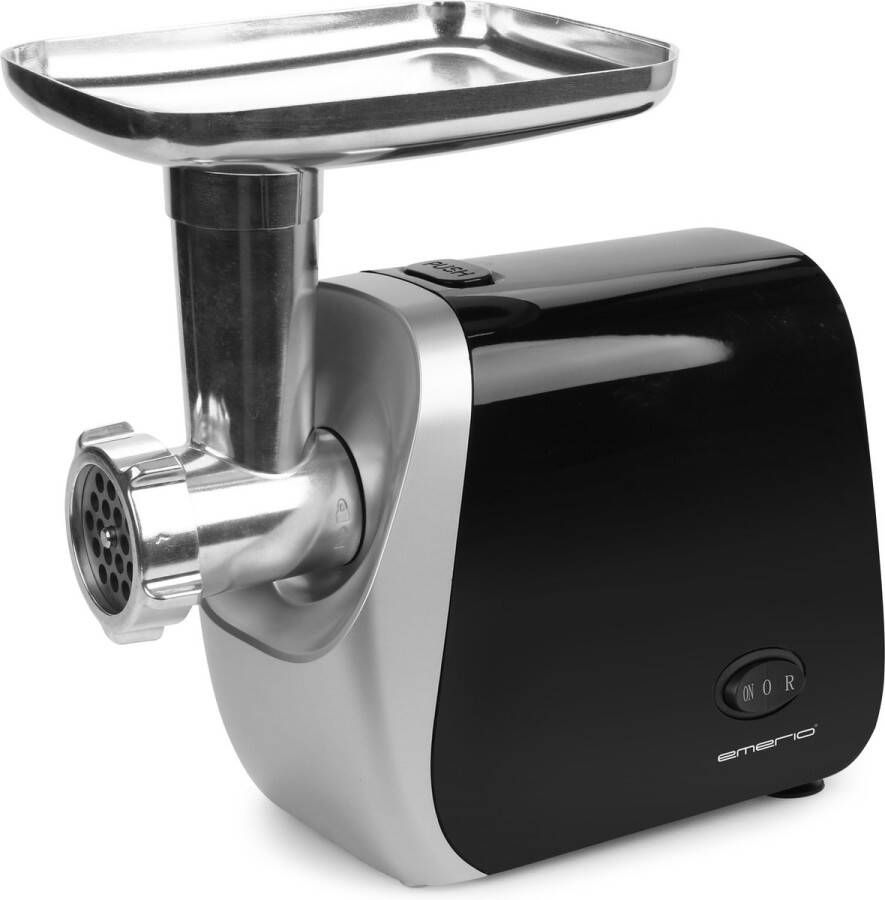 Emerio MG-130207 Vleesmolen Metalen schacht Roestvrijstalen messen 3 snijplaten: fijn medium grof