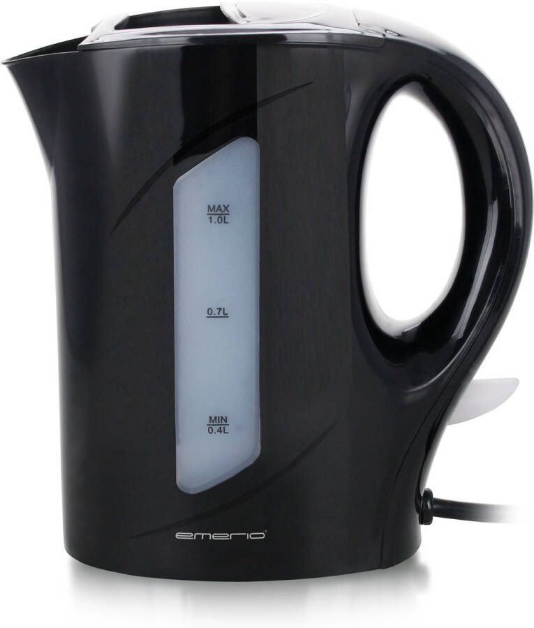 Emerio Waterkoker 1 Liter Oververhittingsbeveiliging Automatische Uitschakeling Water niveau indicator Elektrische Waterkoker 900W WK-121616.1 Zwart - Foto 2