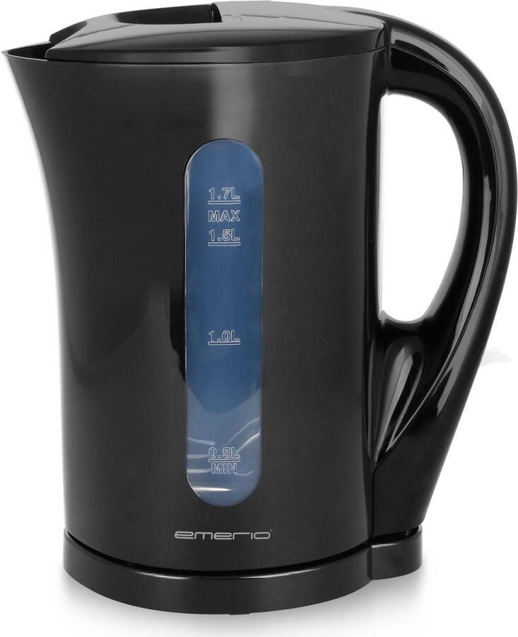 Emerio Waterkoker 1.7 Liter Oververhittingsbeveiliging Automatische Uitschakeling Water niveau indicator Elektrische Waterkoker 2200W WK-123483 Zwart