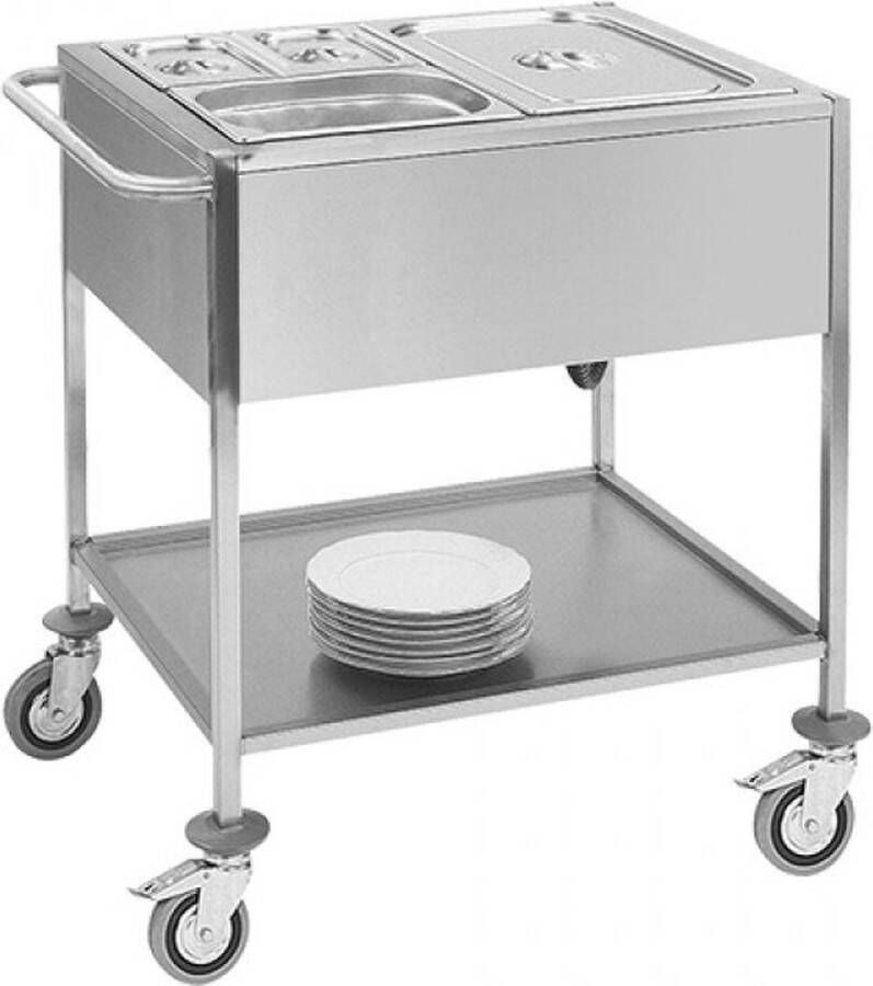 EMGA Professionele Combisteel Etagere Keramisch Verwamd 2 Niveaus 1600
