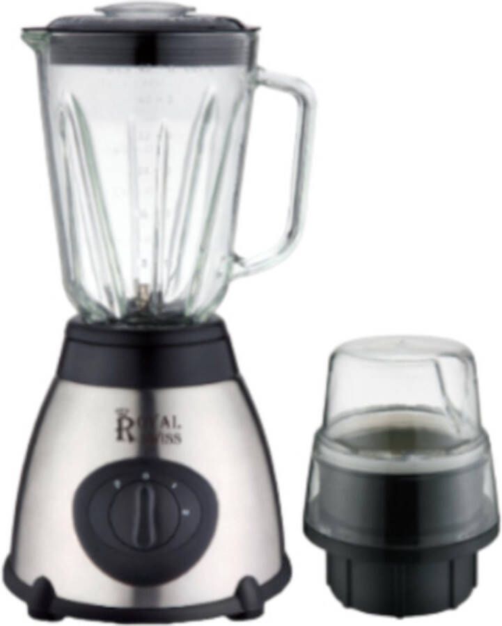 Enkilight Glazen- Blender- RVS- INOX zilver- Smoothie maker- 1000 W- 2 snelheden- Blender smoothie- Blenders- Blender to go- Blender smoothiemaker- Draagbare blender- Portable blender- Hand blender