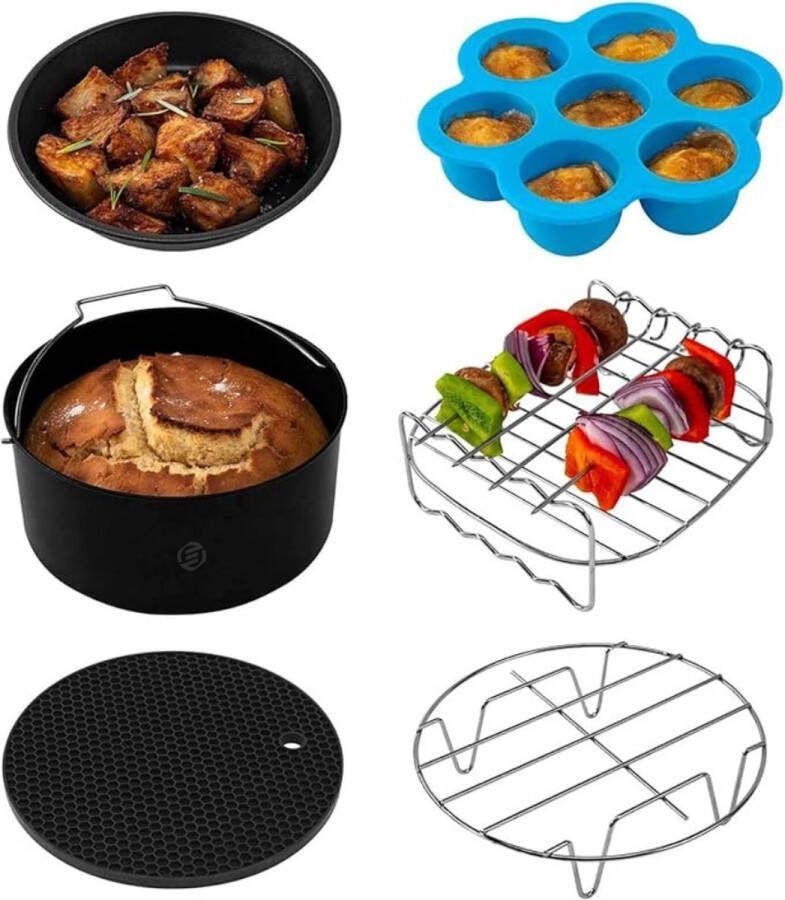 Equivera Airfryer Accessoires Airfryer Accessoires Set Geschikt voor Heteluchtfriteuses - Foto 10