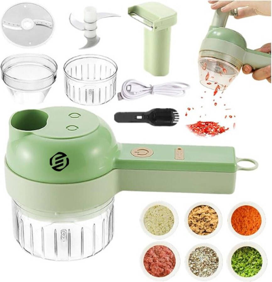 Equivera Automatische Groentesnijder Machine Elektrische Groentesnijder