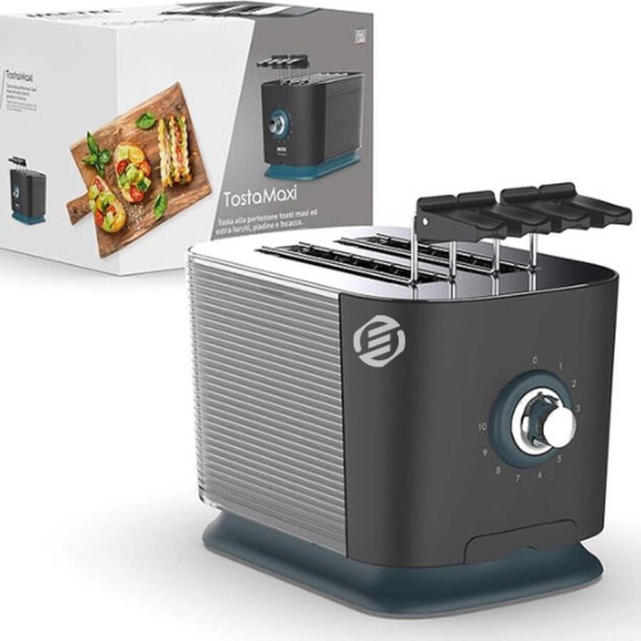 Equivera Broodrooster met Tostiklemmen Broodrooster Tosti Toaster Tostiapparaat Toaster