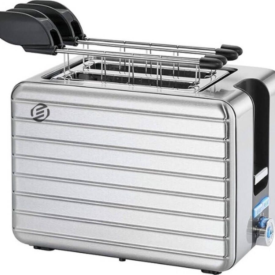 Equivera Broodrooster met Tostiklemmen Broodrooster Tosti Toaster Tostiapparaat Toaster