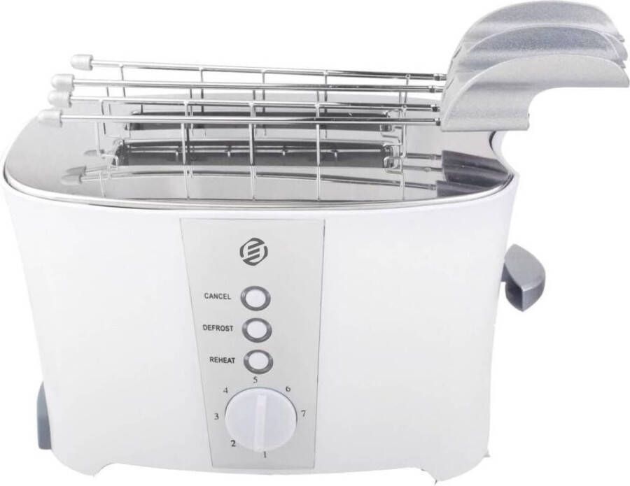 Equivera Broodrooster met Tostiklemmen Meerdere Warmteniveaus Toaster Brede Sleuven Retro Toaster Croque Monsieur - Foto 4