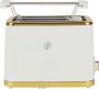 Equivera Broodrooster met Tostiklemmen Meerdere Warmteniveaus Toaster Brede Sleuven Retro Toaster Croque Monsieur - Thumbnail 14