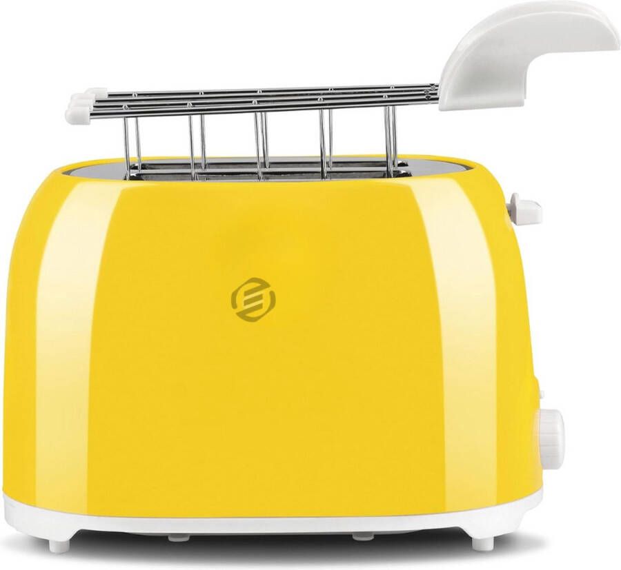 Equivera Broodrooster met Tostiklemmen Meerdere Warmteniveaus Toaster Brede Sleuven Retro Toaster Croque Monsieur