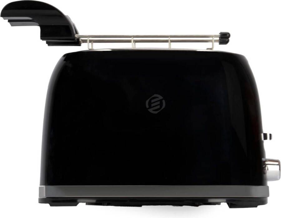 Equivera Broodrooster met Tostiklemmen Meerdere Warmteniveaus Toaster Brede Sleuven Retro Toaster Croque Monsieur