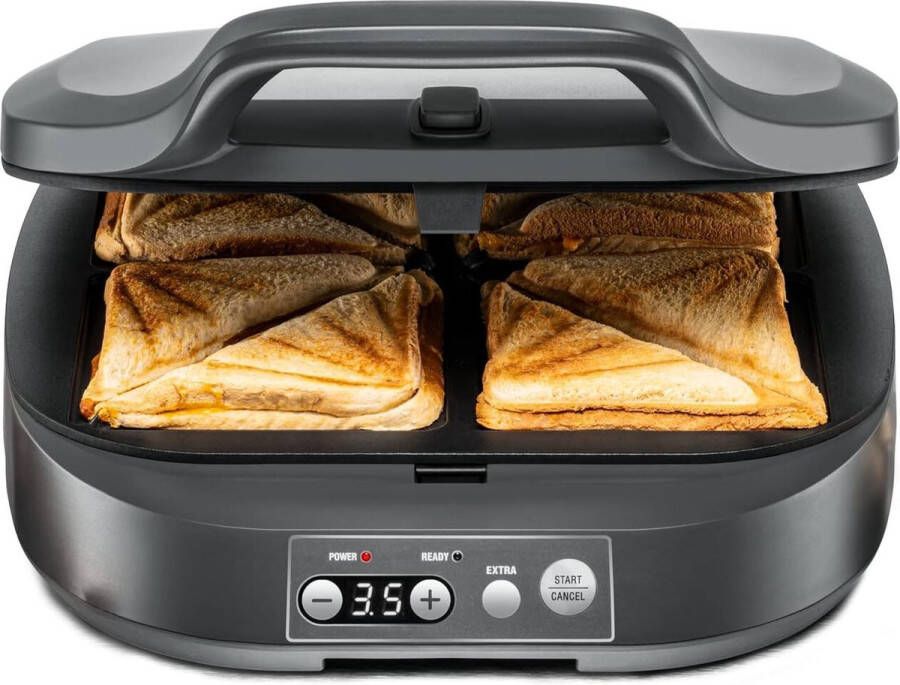 Equivera Croque Monsieur Toestel Croque Monsieur Grill Apparaat Tostiijzer Sandwich Maker Paninimaker