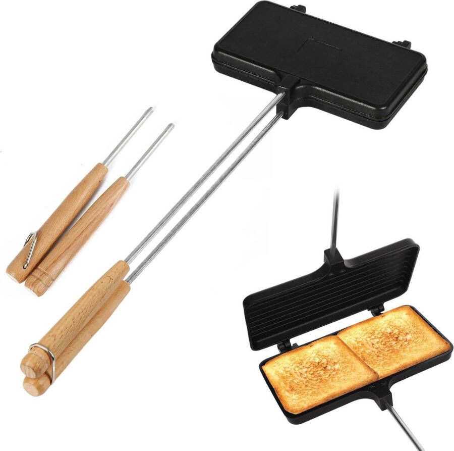 Equivera Croque Monsieur Toestel Croque Monsieur Grill Apparaat Tostiijzer Sandwich Maker Paninimaker