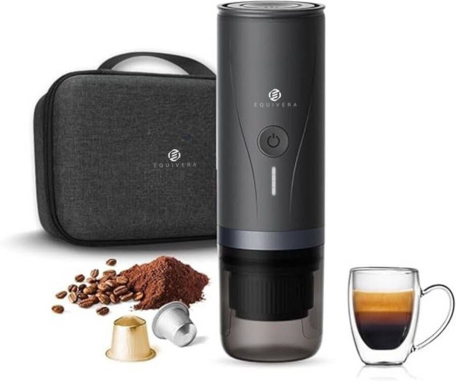 Equivera Draagbare Espressomachine Draagbare Espressomachine Elektrische Espressomachine Draadloze Espressomachine Mini Koffiezetapparaat Draagbare Koffiezetapparaat Makkelijk voor Onderweg