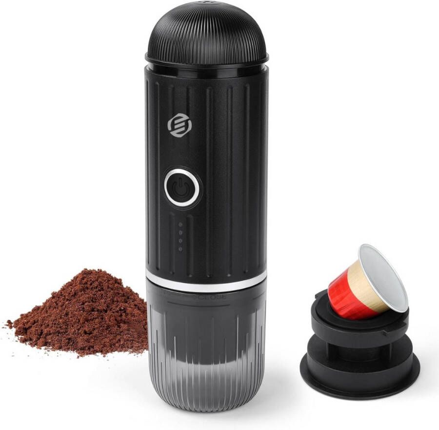 Equivera Draagbare Koffiemachine Draagbare Koffiemachine Draagbare Koffiezetapparaat Compact en Eenvoudig