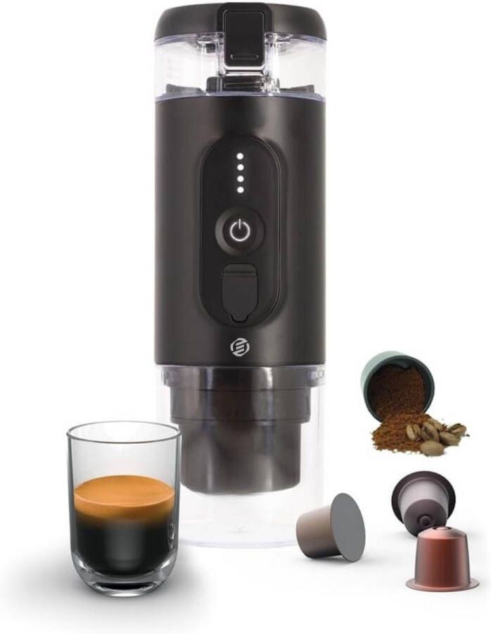 Equivera Draagbare Koffiemachine Draagbare Koffiemachine Draagbare Koffiezetapparaat Compact en Eenvoudig