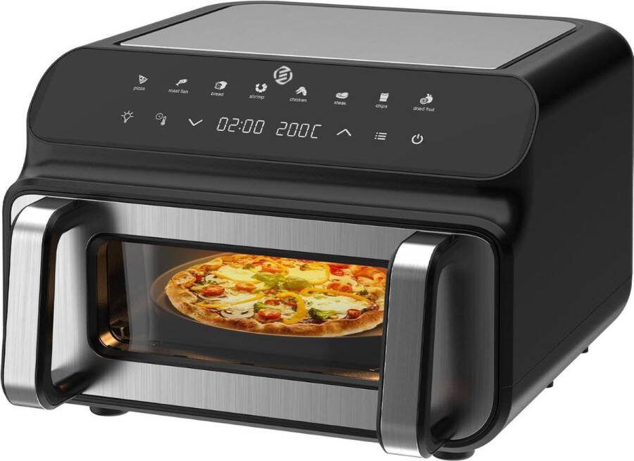 Equivera Dubbele Airfryer Dubbele Mand Dual Cook Heteluchtfriteuse Verschillende Programma's Dual Zone Mega - Foto 9