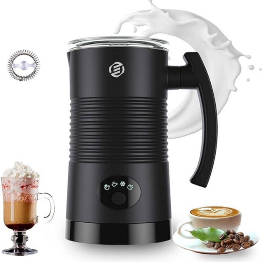 Equivera Elektrische Melkopschuimer Koffieopschuimer 4-In-1 Multifunctioneel Melkverwarmer