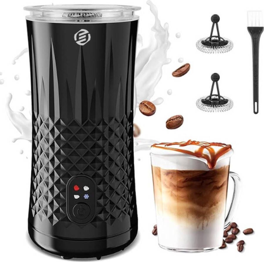 Equivera Elektrische Melkopschuimer Koffieopschuimer 4-In-1 Multifunctioneel Melkverwarmer