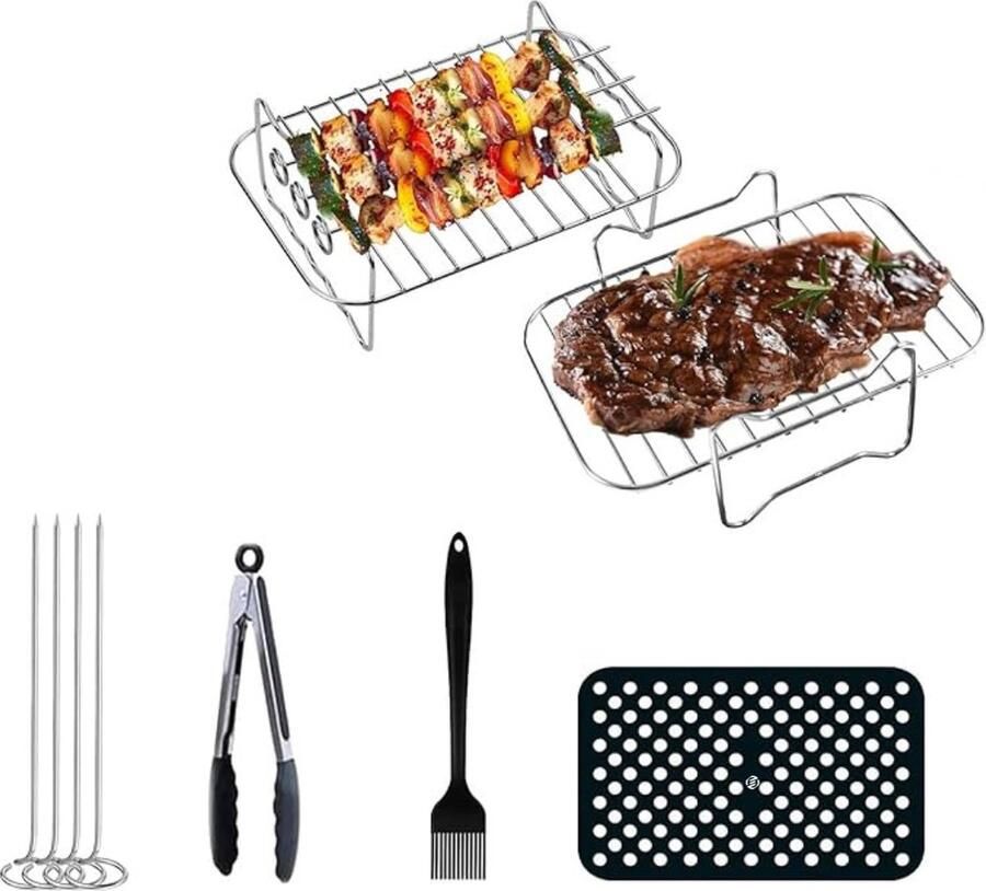 Equivera Airfryer Accessoires Airfryer Accessoires Set Geschikt voor Heteluchtfriteuses - Foto 6