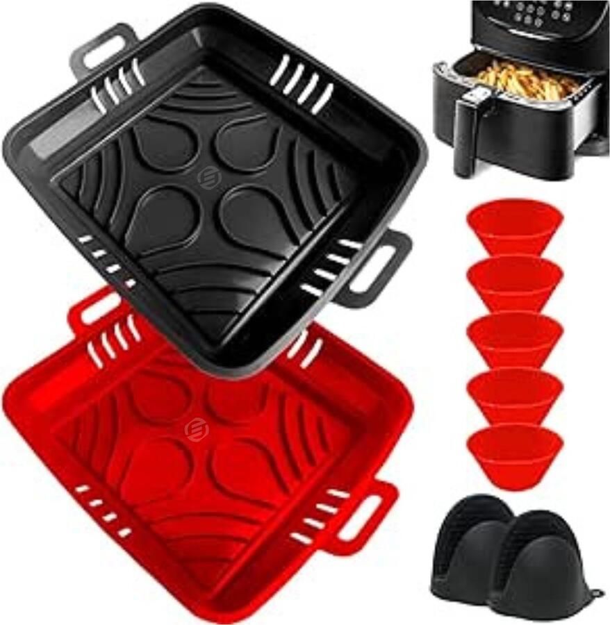 Equivera Airfryer Accessoires Airfryer Accessoires Set Geschikt voor Heteluchtfriteuses - Foto 3