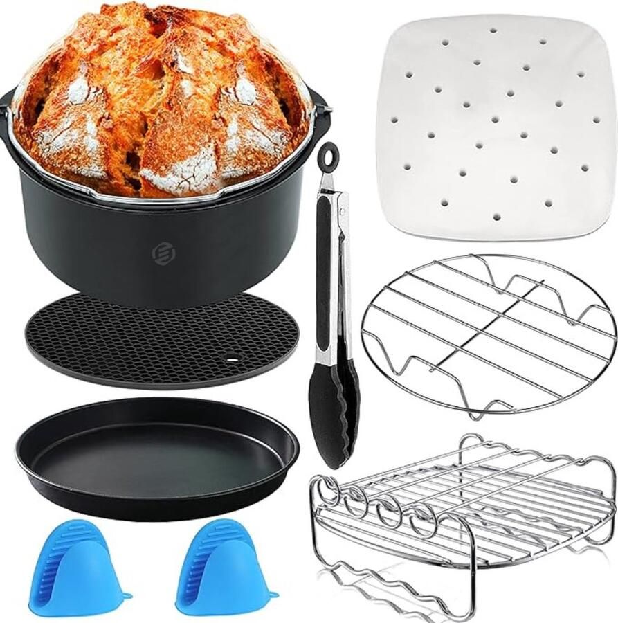 Equivera Airfryer Accessoires Airfryer Accessoires Set Geschikt voor Heteluchtfriteuses