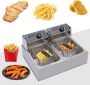 Equivera Frituurpan Dubbel Dubbele Frituurpan Koude Zonde Beide Apart te Bedienen Groot Friteuse - Thumbnail 4