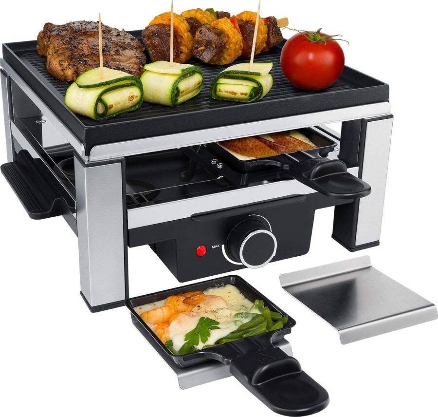 Equivera Gourmetstel 8 personen Gourmetstel Gourmetplaat Gourmetten - Foto 5
