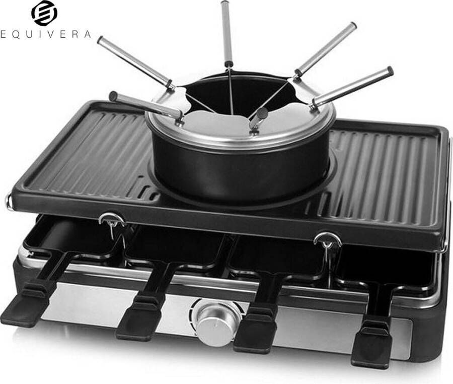Equivera Gourmetstel 8 Personen Gourmetten Gourmetstel Gourmetten met 8 Personen