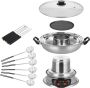 Equivera Hot Pot Fondueset Elektrische Fonduepan Oosterse Fondue Grill Meerdere Personen - Thumbnail 10