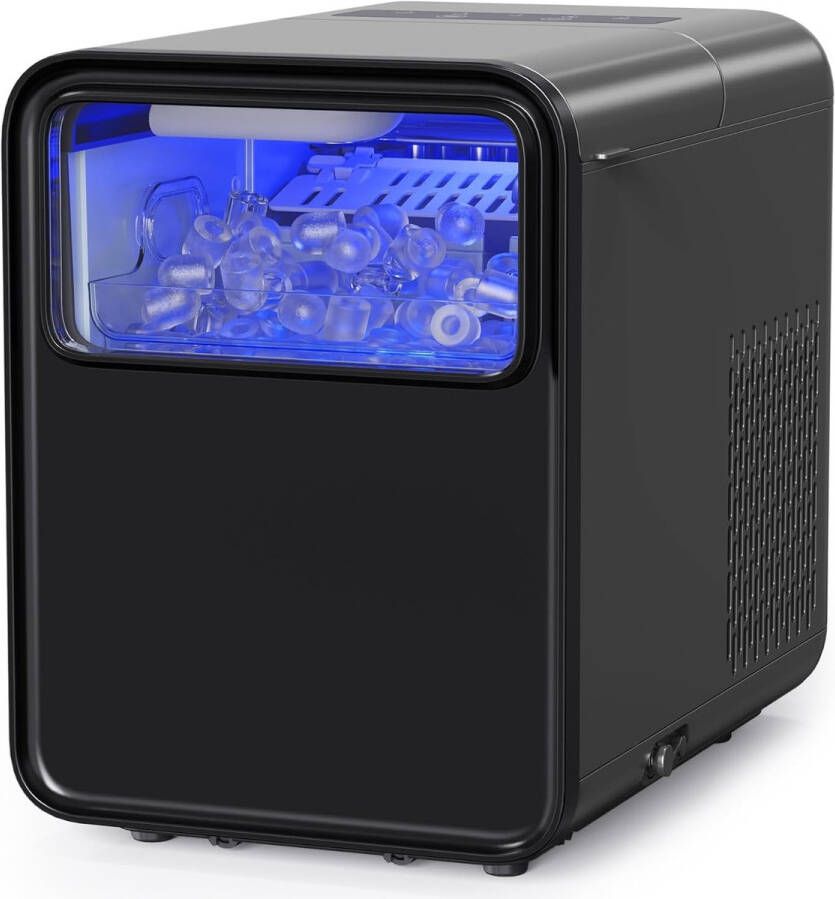 IJsblokjesmachine IJsblokjesmaker IJsschep Draagbaar RVS IJs Warme weer Koude drankjes Horeca Zomer IJsblokjes IJsmaler